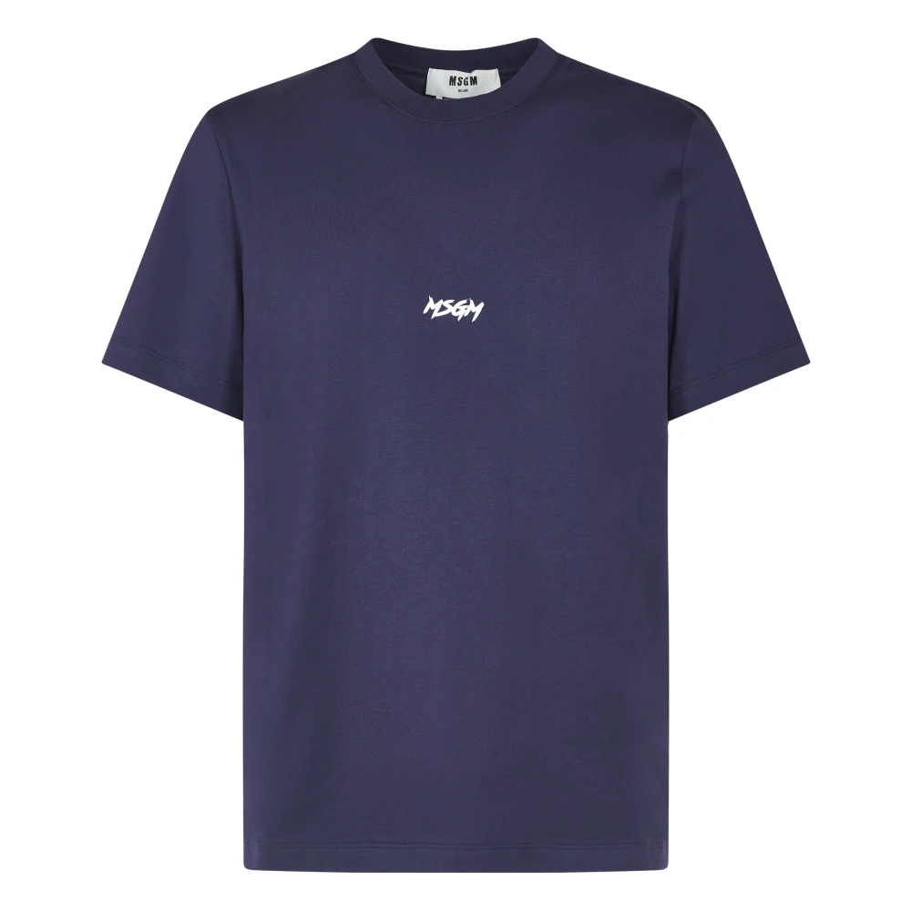 Msgm - Tops > T-Shirts - Blue - Msgm - Modalova
