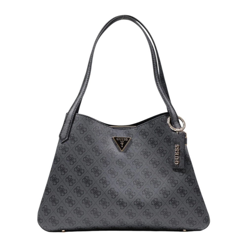 Guess Gestructureerde Tote Tas Herfst Winter Collectie Gray Dames