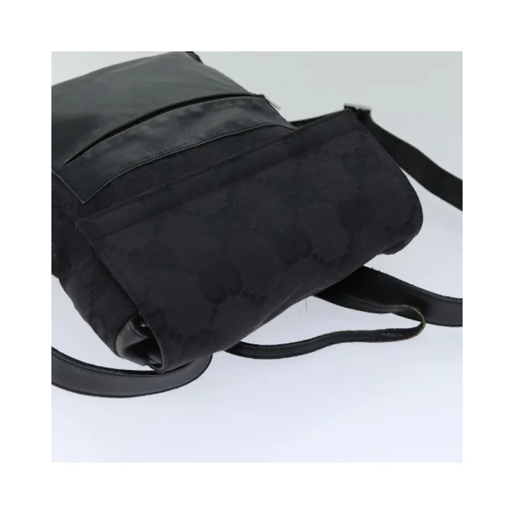 Gucci Vintage Pre-owned Canvas backpacks Black Dames