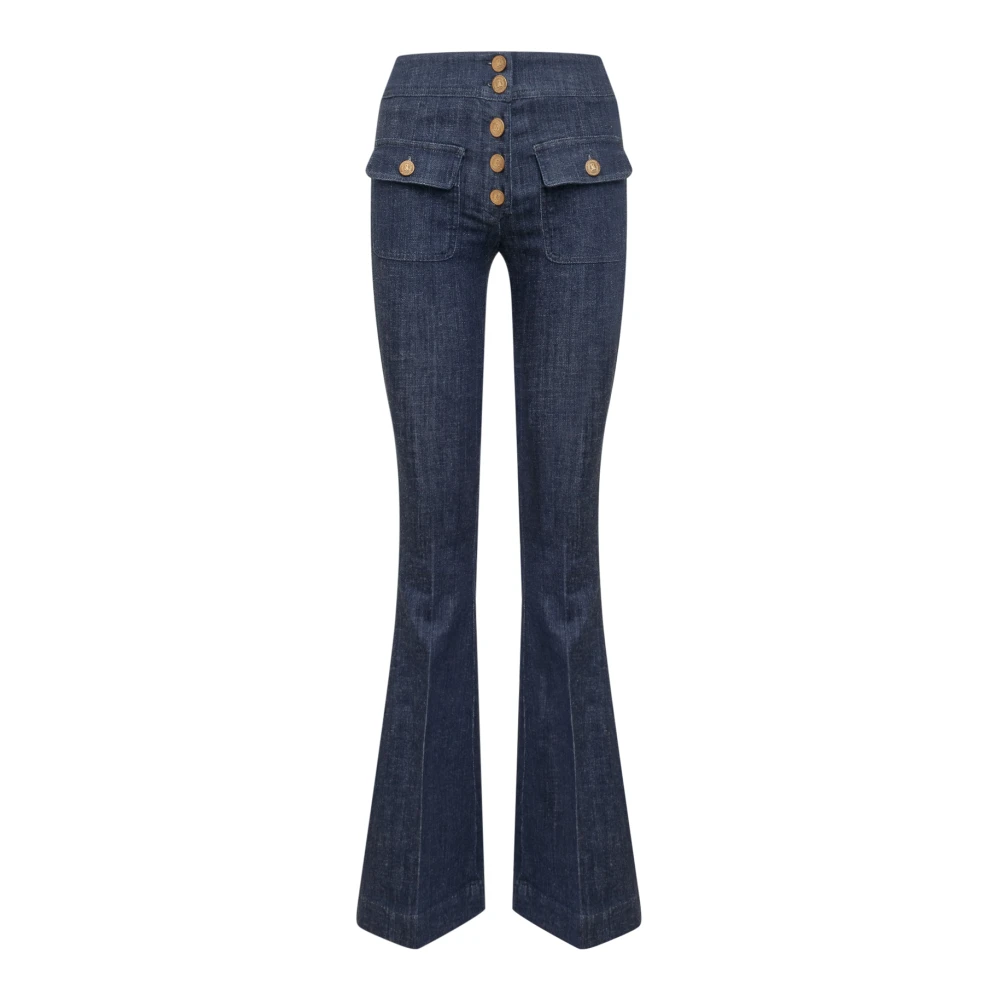 Seafarer Hoge Taille Smalle Pijp Jeans Blue Dames