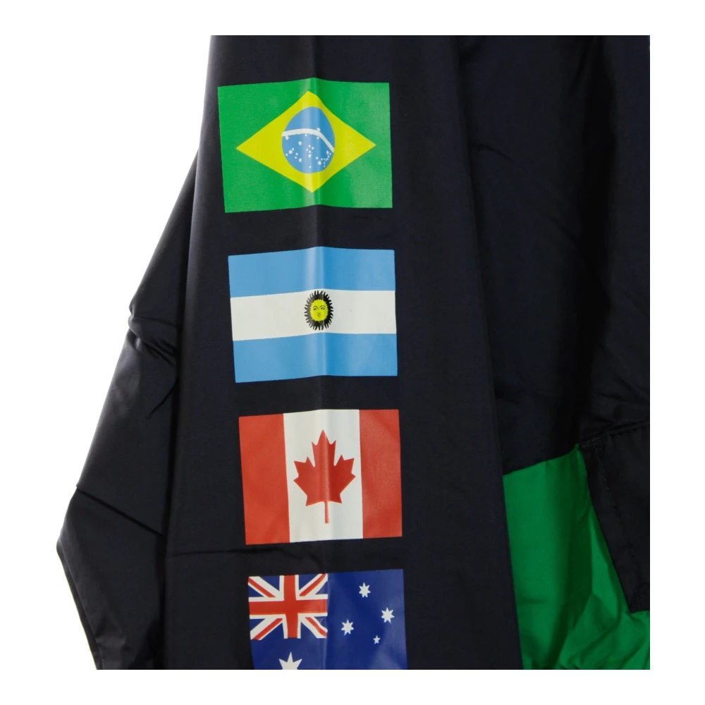 HUF Flags Anorak Jas Marineblauw Multicolor Heren