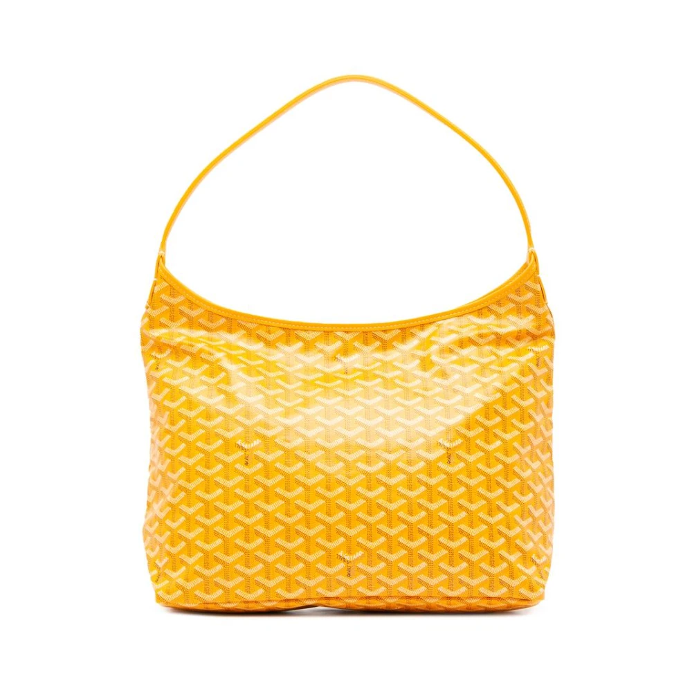 Goyard Vintage Donna Giallo Borsa A Tracolla Alla Moda Usata Con Design Elegante Essenziale Per Il Quotidiano