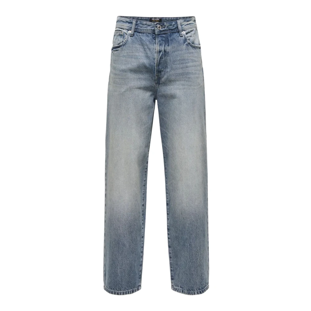 Only & Sons Hombre Azul Vaqueros, Talla: W34 L32