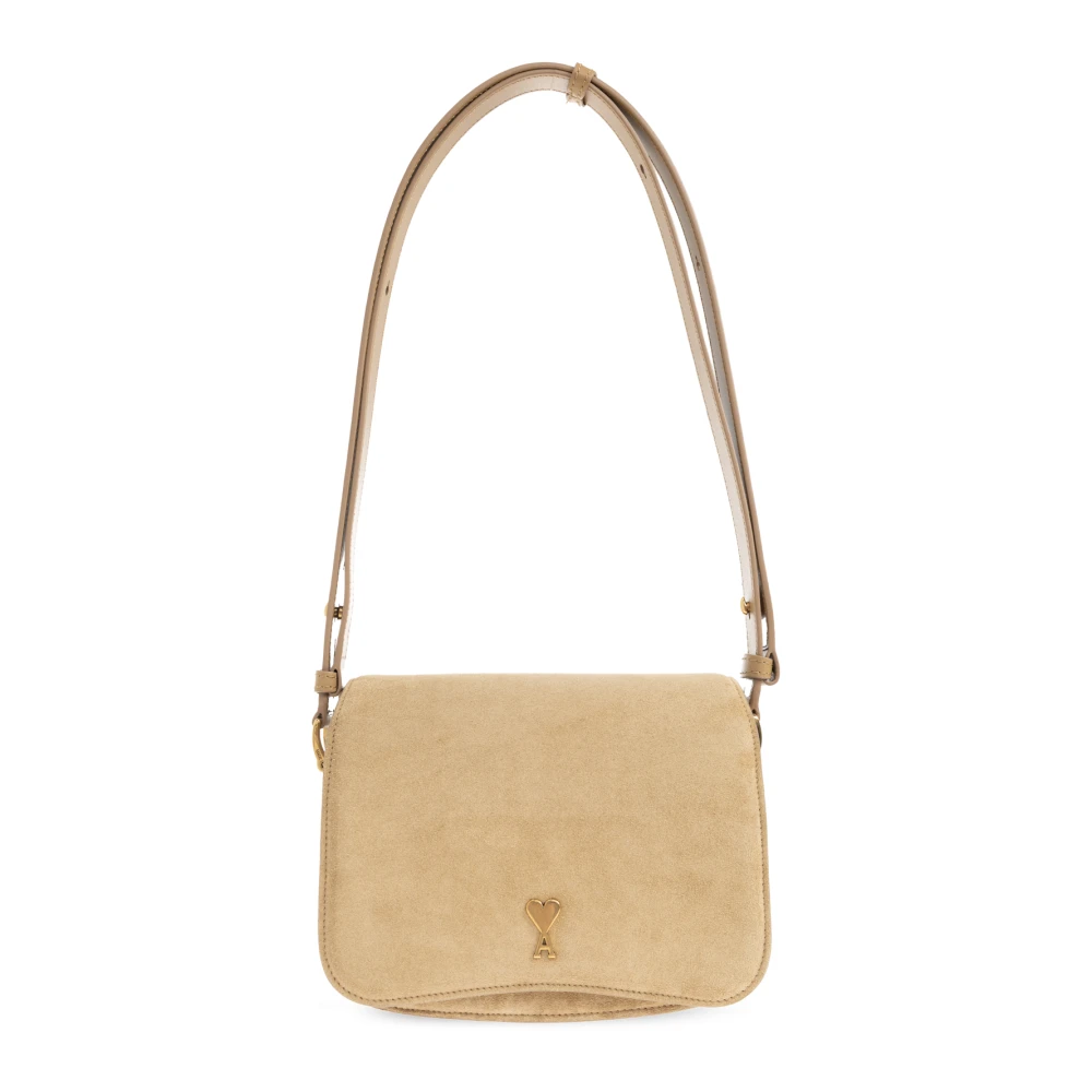 Ami Paris Unisex Beige Borse, Taglia Unica, New,