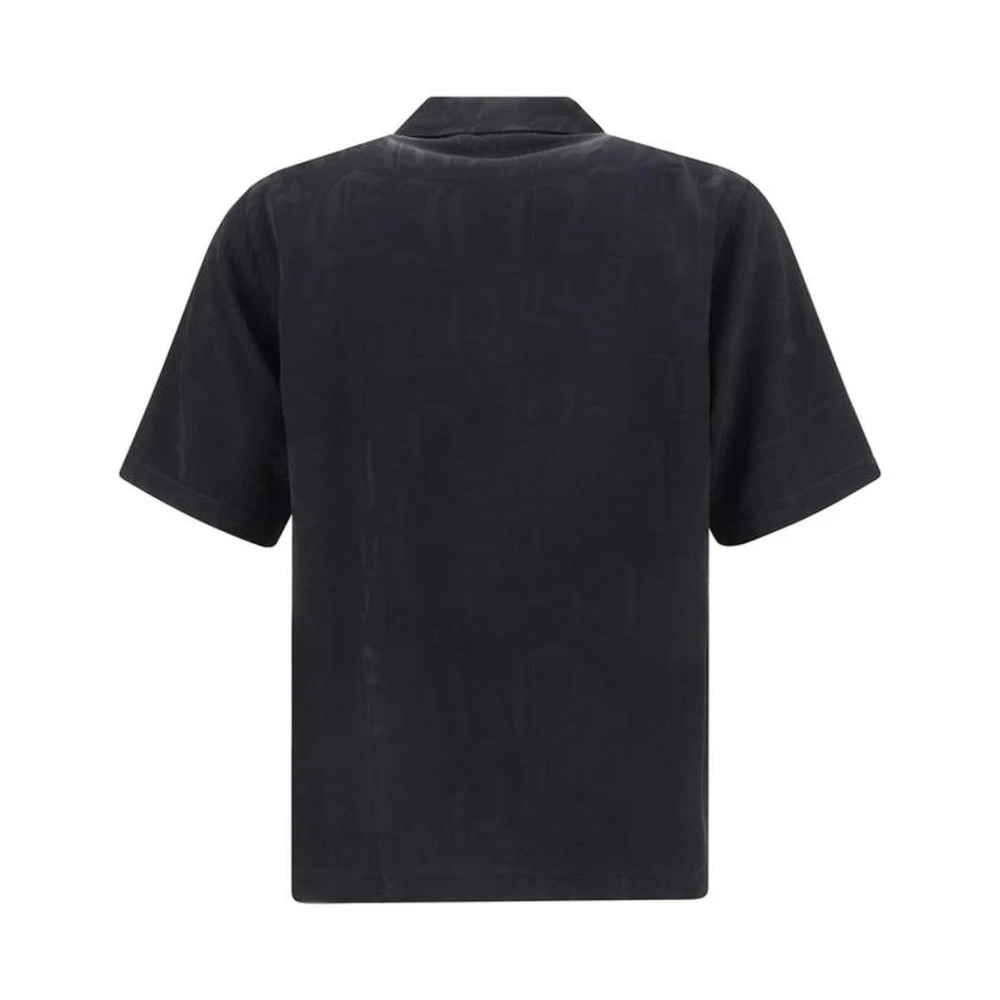 Philipp Plein Monogram Cuban Kraag Shirt Black Heren