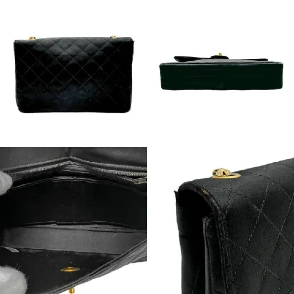 Chanel Vintage Pre-owned Satin chanel-bags Black Dames