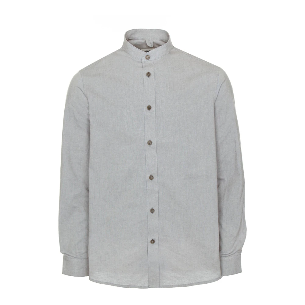 Drykorn Casual Overhemd met Opstaande Kraag Gray Heren