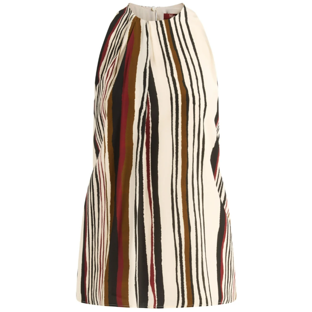 Max Mara Multicolor Sleeveless Tops, Female, S, Mstancora Top