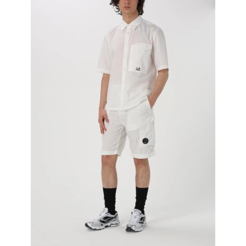 C.P. Company Short Sleeve Shirts White Heren