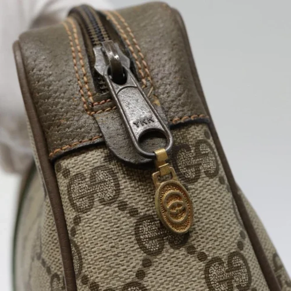 Gucci Vintage Pre-owned Leather clutches Beige Dames