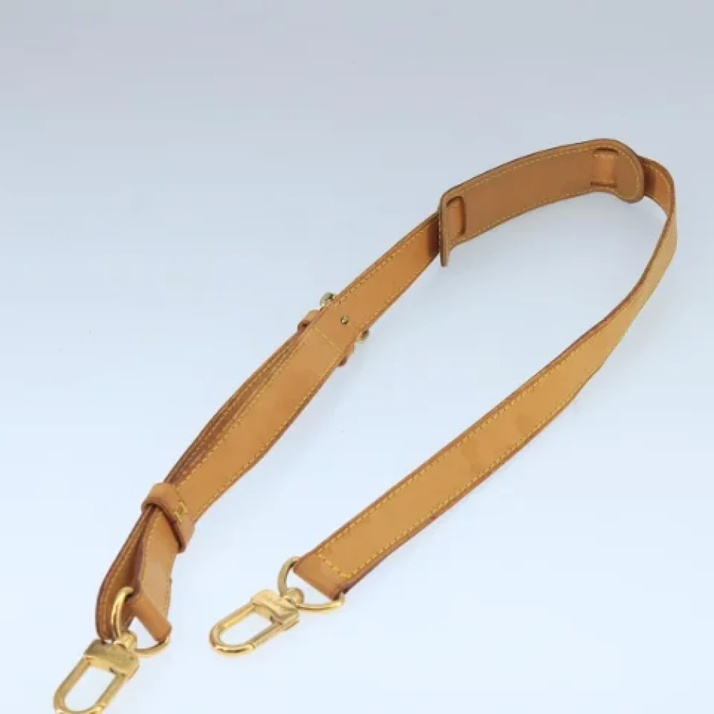 Louis Vuitton Vintage Pre-owned Leather belts Beige Dames