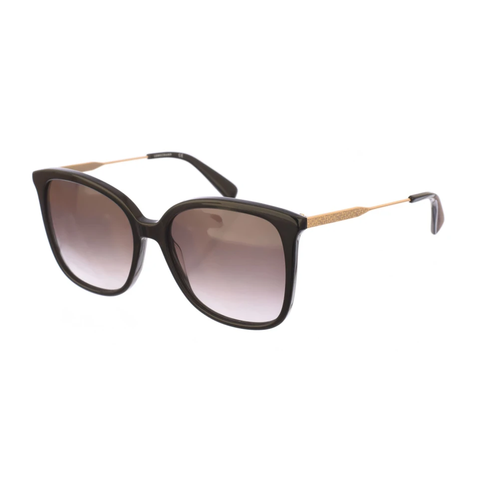 Longchamp Women's Black Butterfly Style Acetate Sunglasses