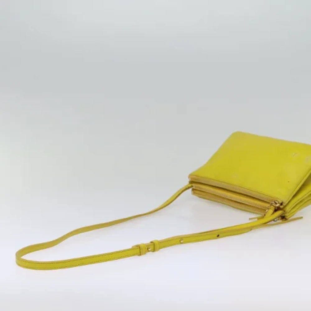 Celine Vintage Pre-owned Leather celine-bags Yellow Dames