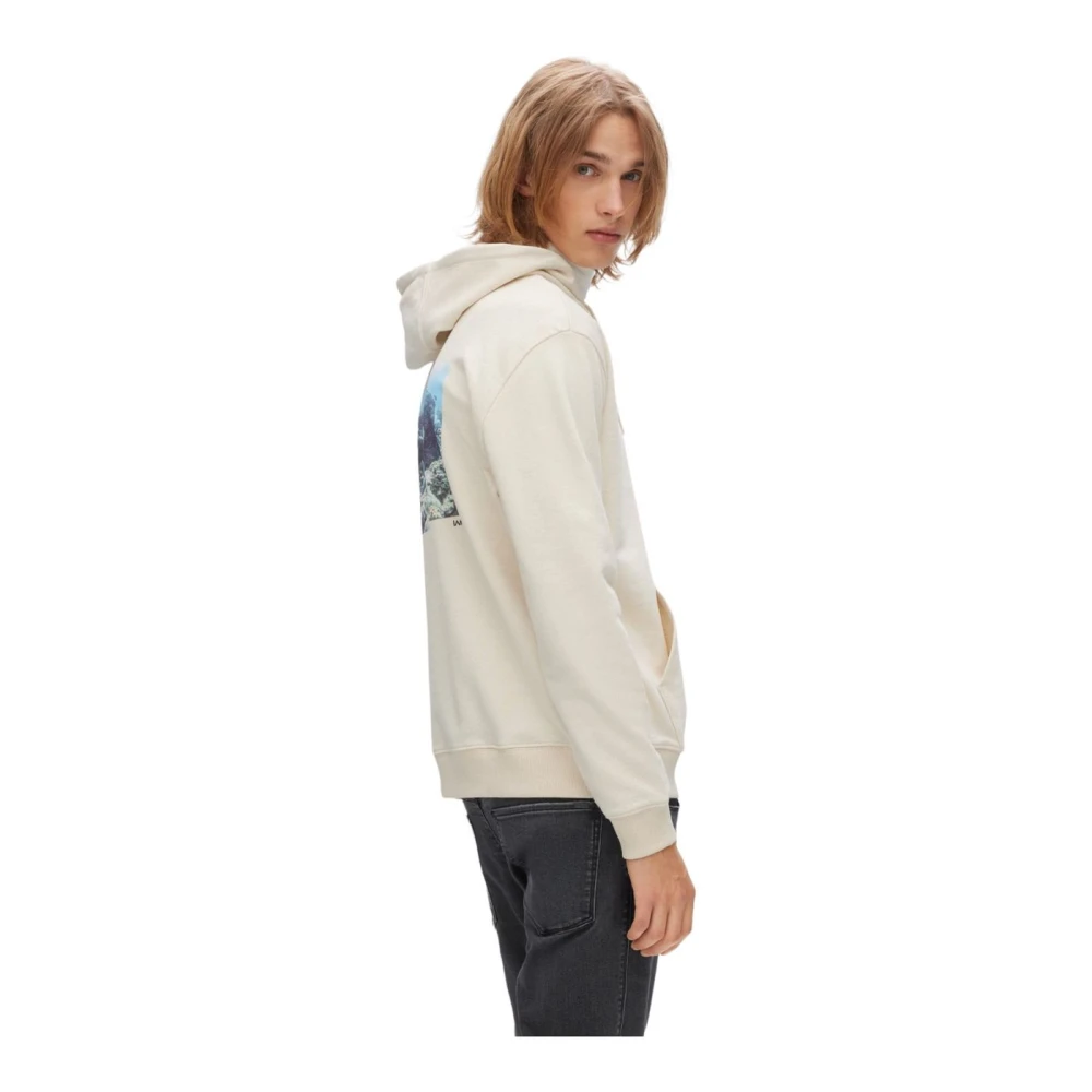 Hugo Boss Hoodie White Heren