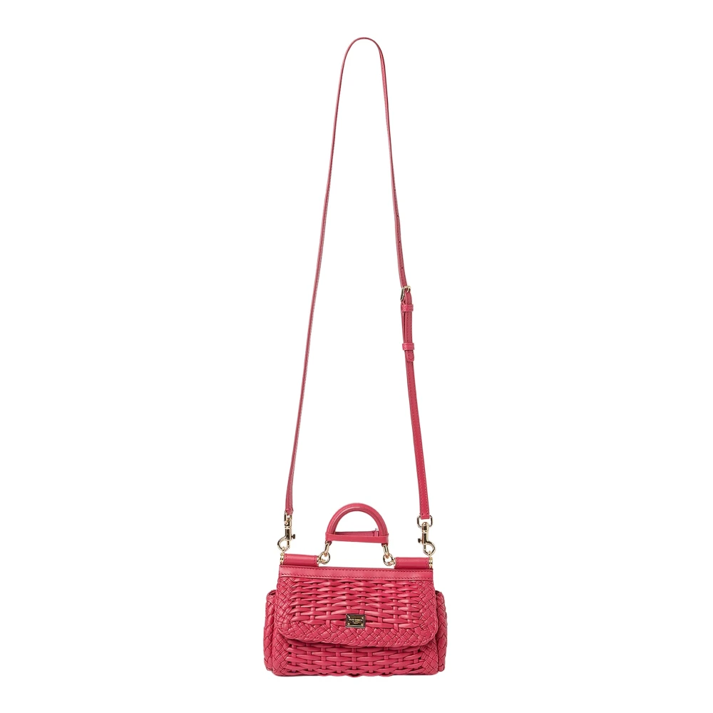 Dolce & Gabbana Pink Small Sicily Handbag - Female - Cross Body Bags - One Size - Bags