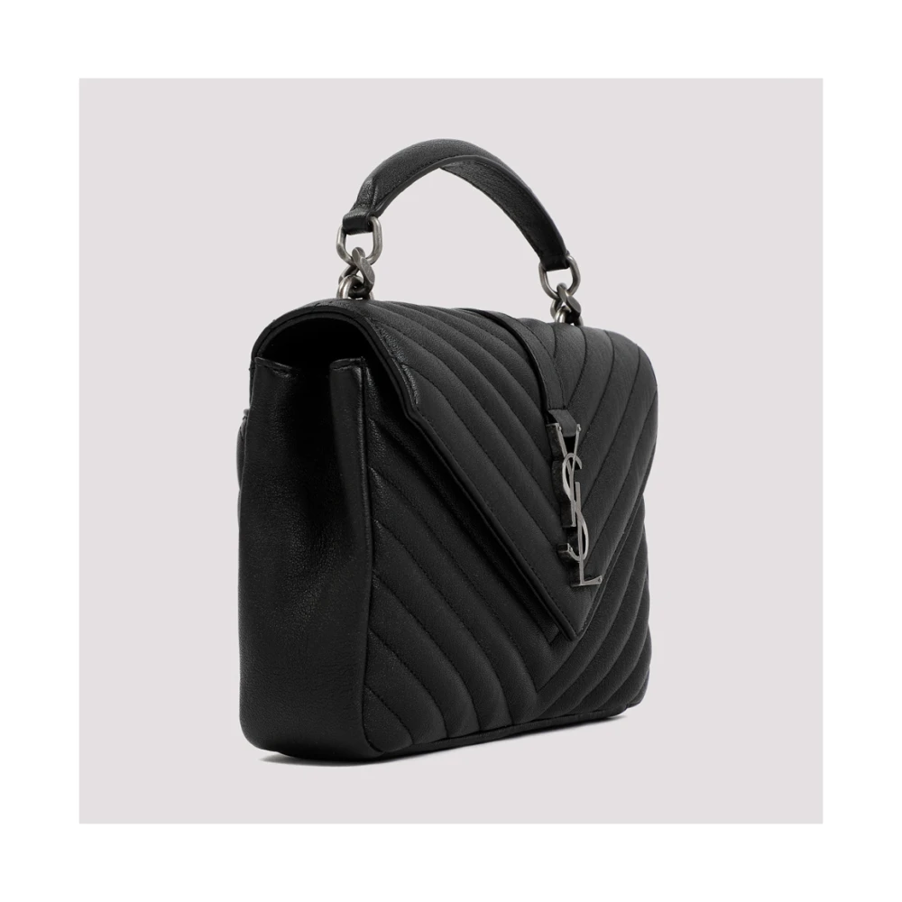 Saint Laurent Klassieke YSL College Tas in Zwart Black Dames