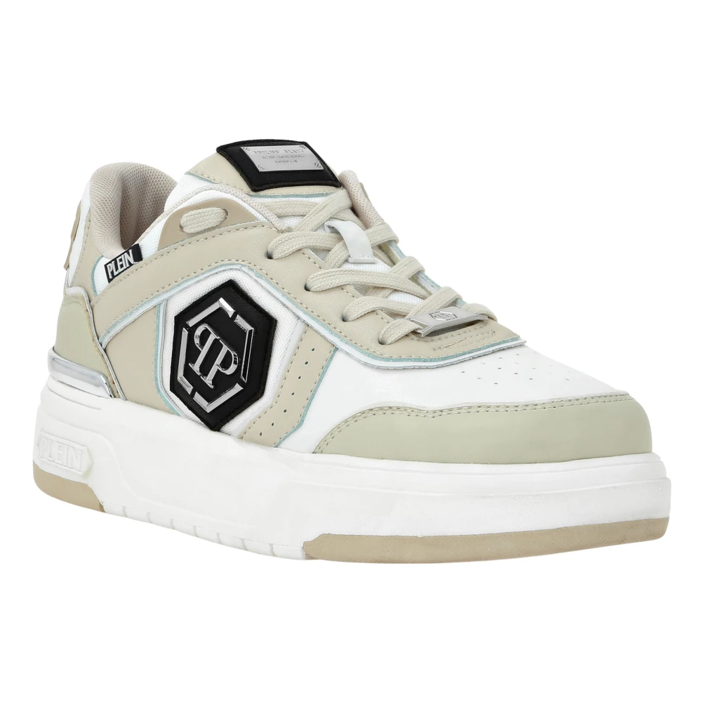Philipp Plein Sk8R Plein Low unisex Schoenen Beige
