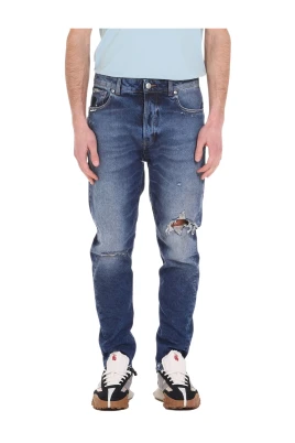 Loose-fit Jeans med Slitage