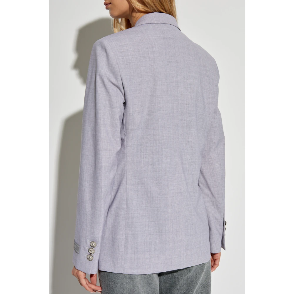 Versace Dubbelrijige blazer Gray Dames