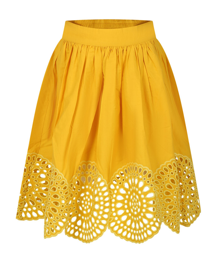 jupe-jaune-en-coton-avec-dentelle-macrame