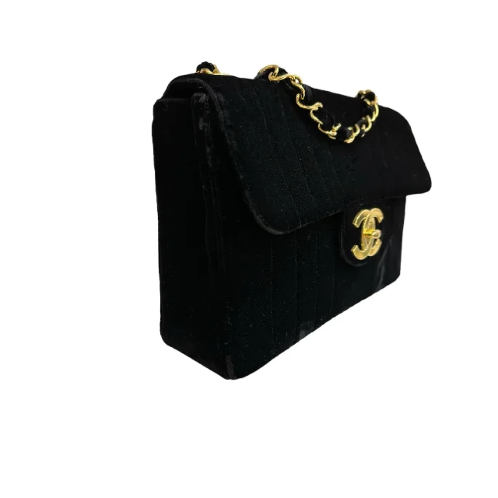 Chanel Vintage Pre-owned Velvet chanel-bags Black Dames