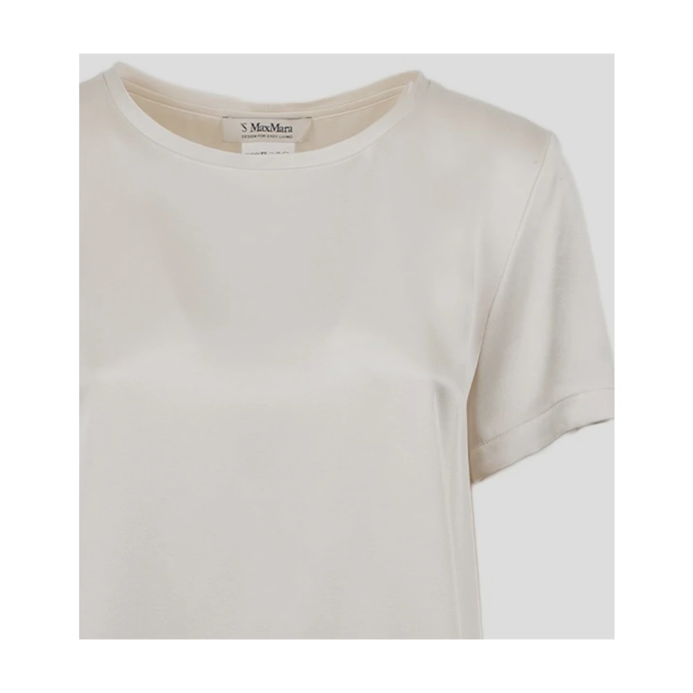 Max Mara Viscose Rebecca T-shirt Beige Dames