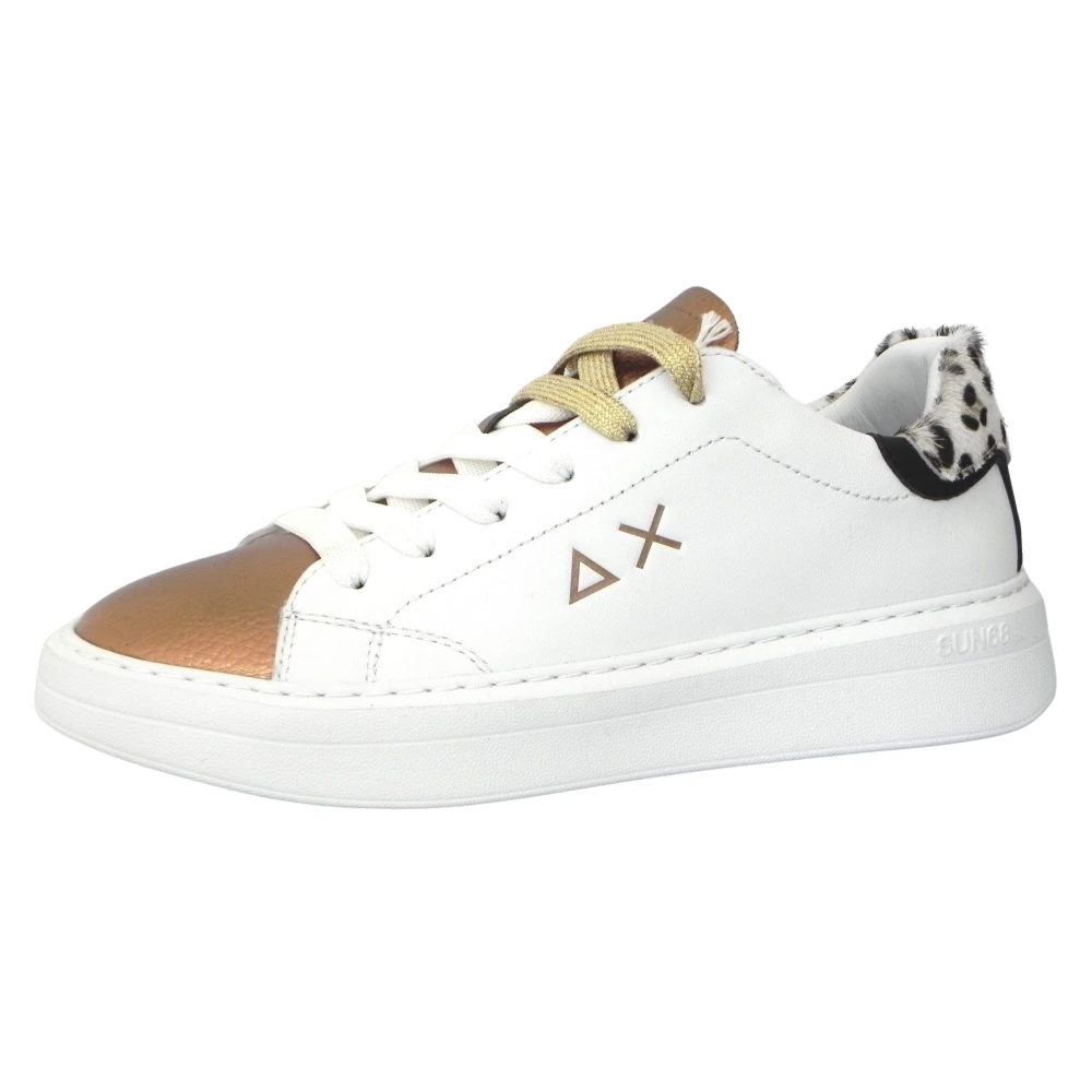 Sun68 Leren Sneakers Dames Schoenen Wit