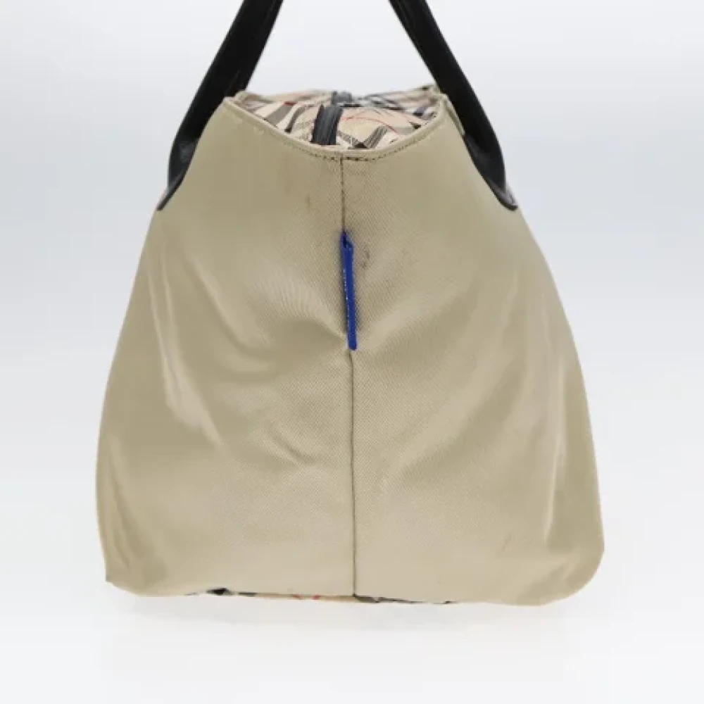 Burberry Vintage Pre-owned Nylon handbags Beige Dames