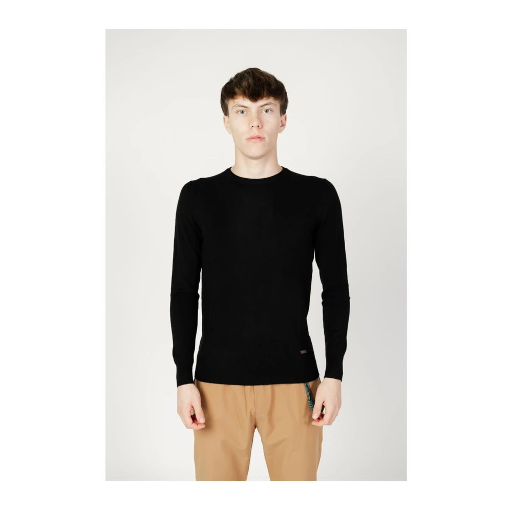 Gianni Lupo Zwarte Acryl Blend Herentrui Black Heren
