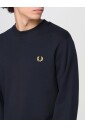 sweat-shirt-a-poignets-verts-fred-perry