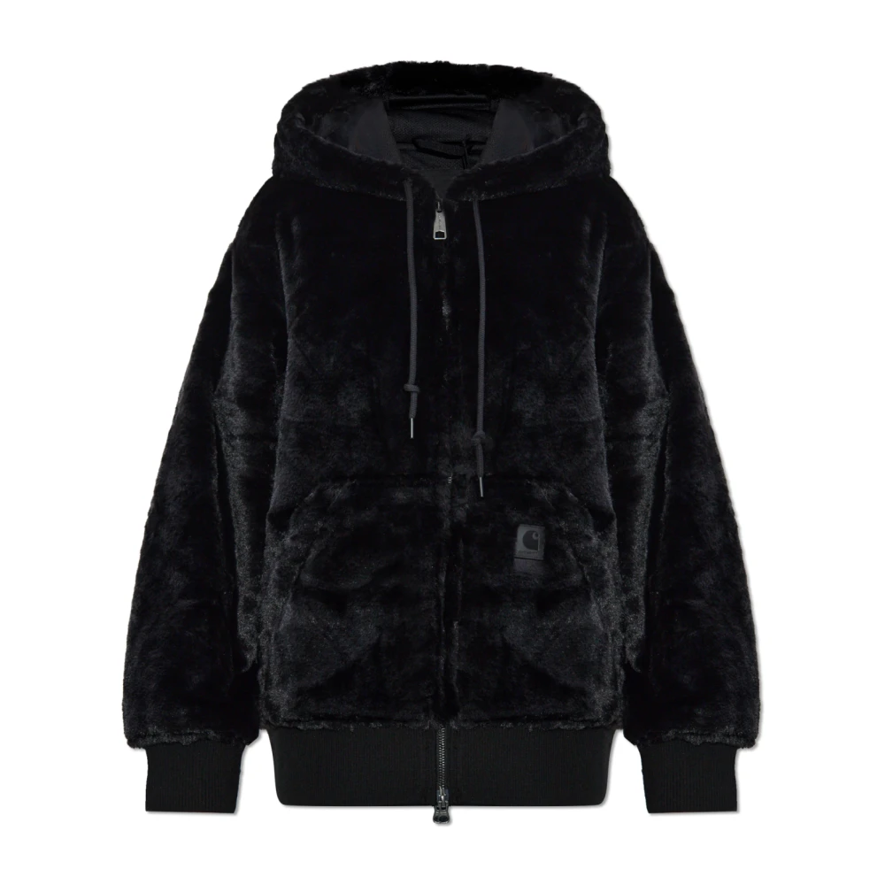 Carhartt WIP Jas met logo Black Dames