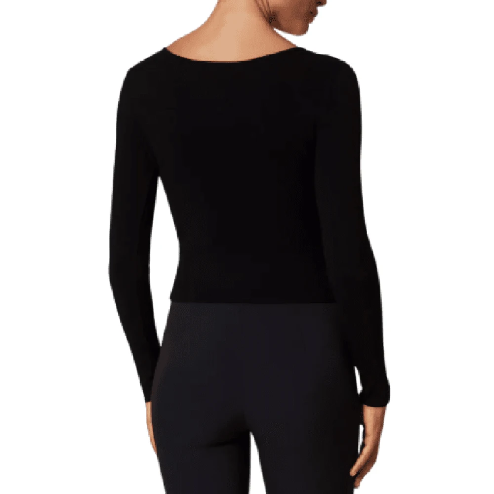 Twinset Zwarte aansluitende trui Black Dames
