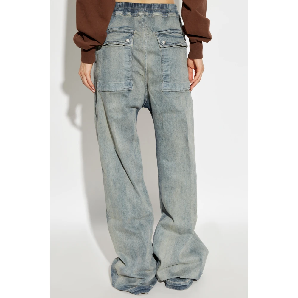 Rick Owens Geth Belas Jeans Blue Dames