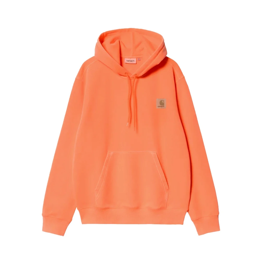 Carhartt WIP Capuchon Industrie Katoenen Sweatshirt Orange Heren