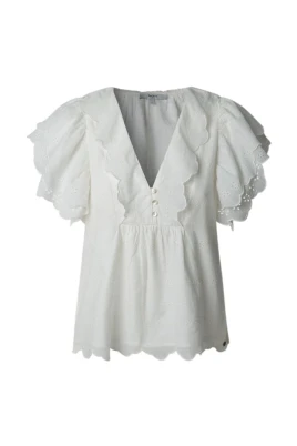 Elegant Blus med Puffärmar
