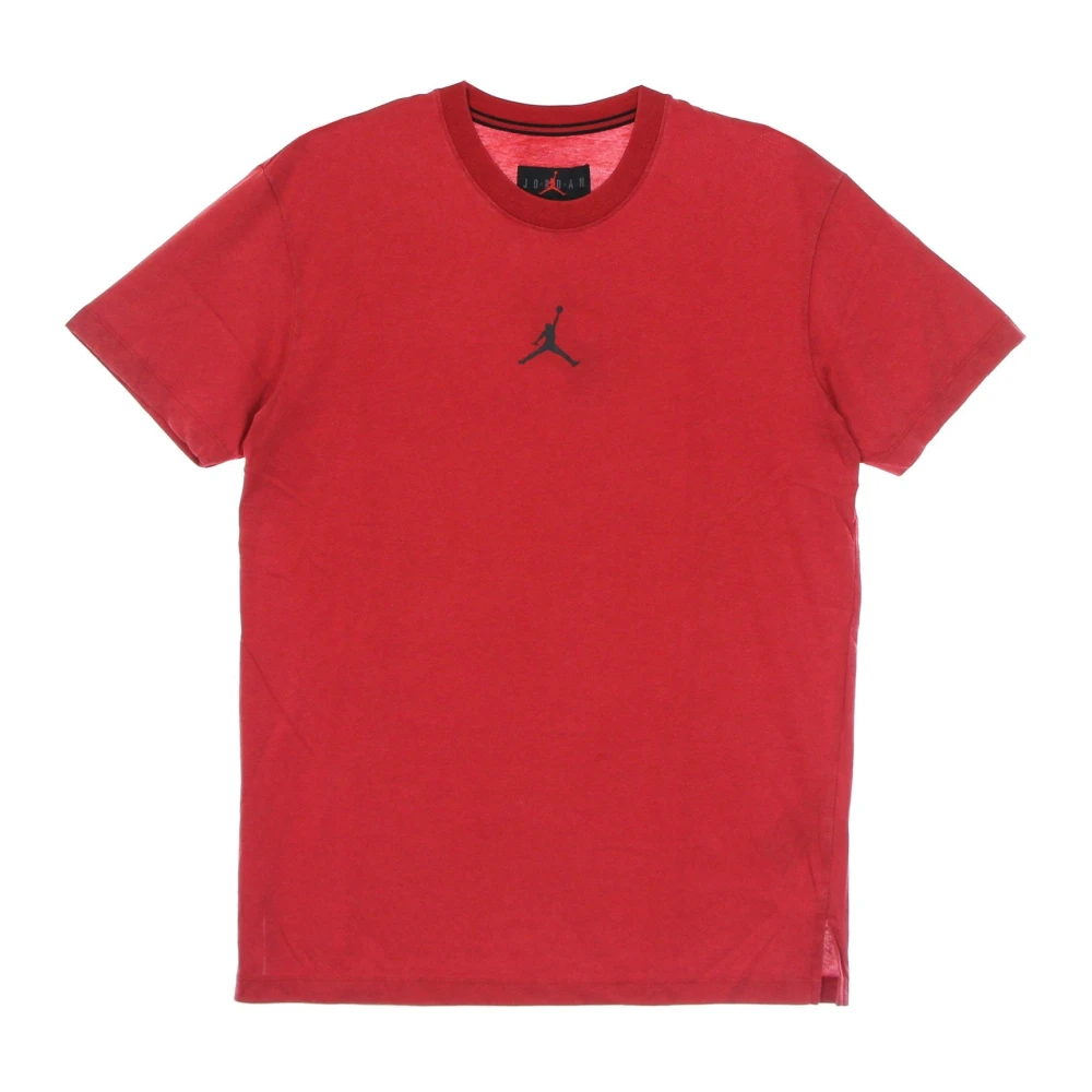 Jordan Uomo Rosso T-Shirt A Maniche Corte Girocollo Con Spacchi Laterali