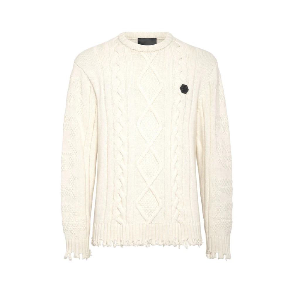 Philipp Plein Stijlvolle Sweater voor Heren White Heren
