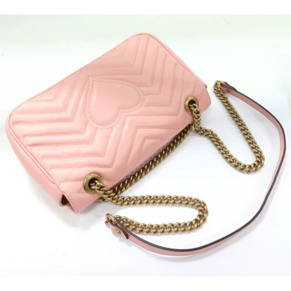 Gucci Vintage Pre-owned Leather gucci-bags Pink Dames