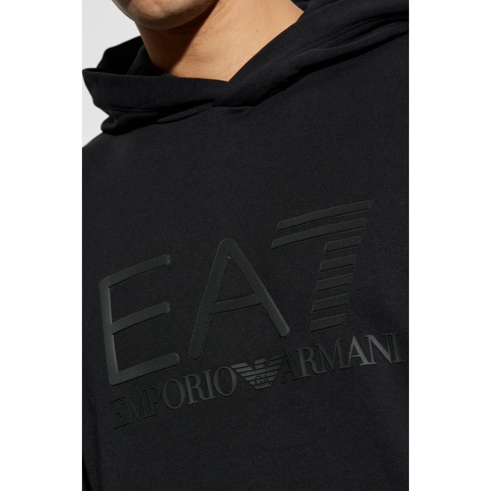 Emporio Armani EA7 Hoodie Black Heren