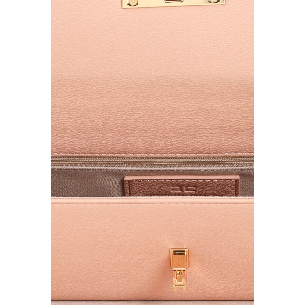 Elisabetta Franchi Chique Vleeskleurige Clutch Tas Pink Dames