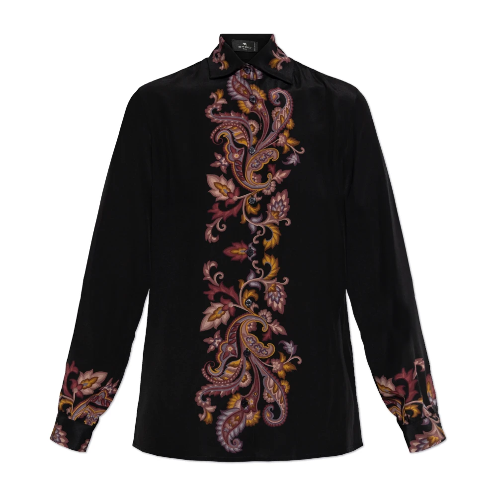 ETRO Zijden overhemd Black Dames