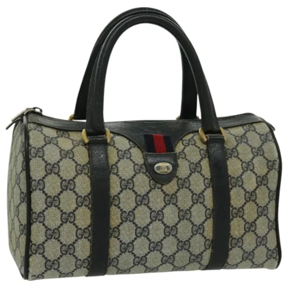 Gucci Vintage Pre-owned Leather gucci-bags Blue Dames