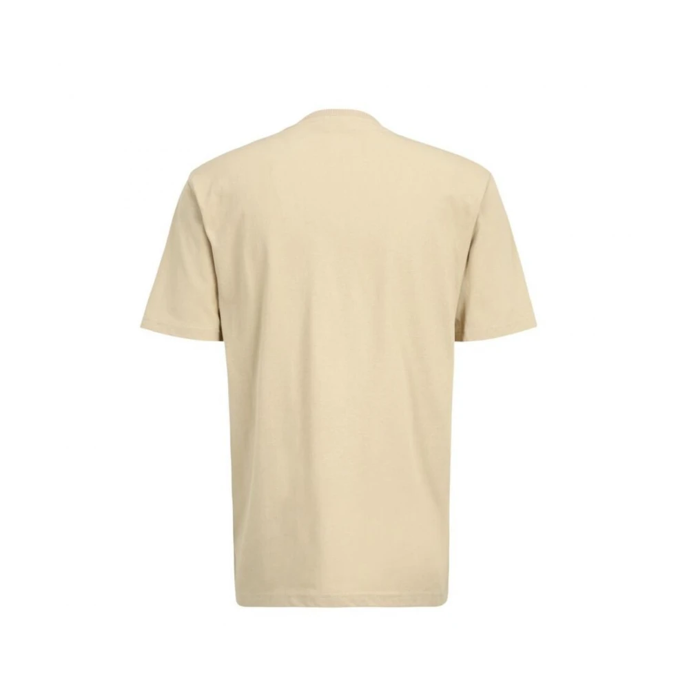 Fila Beige Katoenen T-shirt Beige Heren
