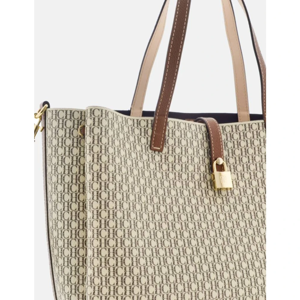 Carolina Herrera Matryoshka Locked All Day Shopping Tas Beige Dames