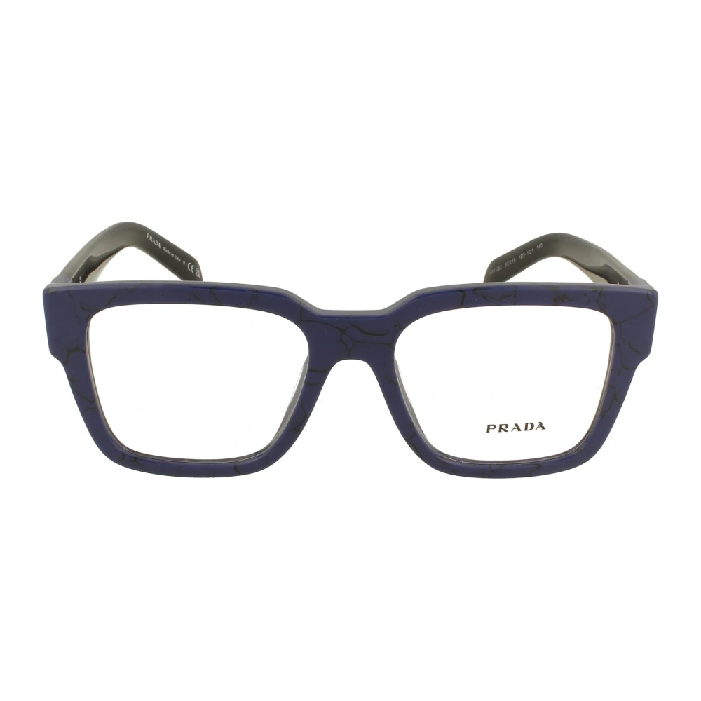 Prada Upgrade je bril met deze 08Zv vierkante herenbril Blue Heren