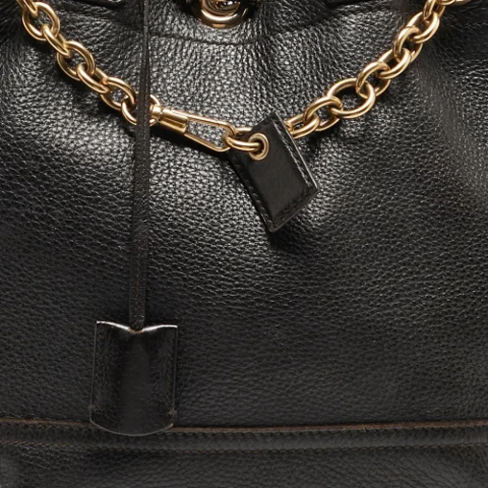 Yves Saint Laurent Vintage Pre-owned Leather shoulder-bags Brown Dames