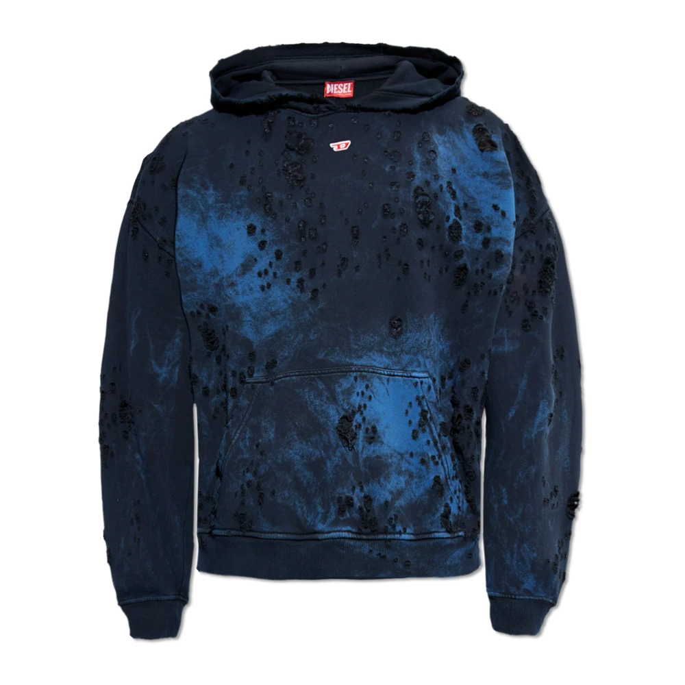 Diesel ‘S-Boxt-Hood’ hoodie med logotyp Blue, Herr