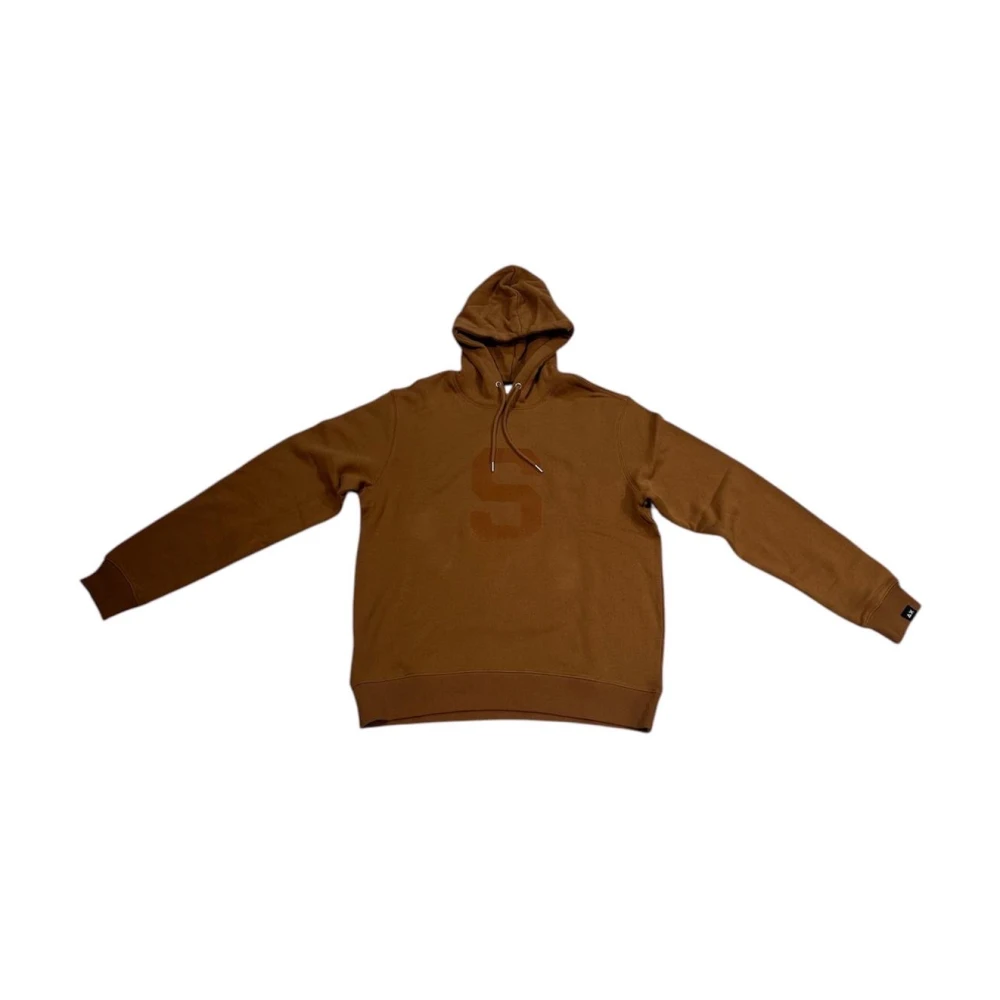 Sun68 Katoenen Hoodie Toon-op-toon Brown Heren