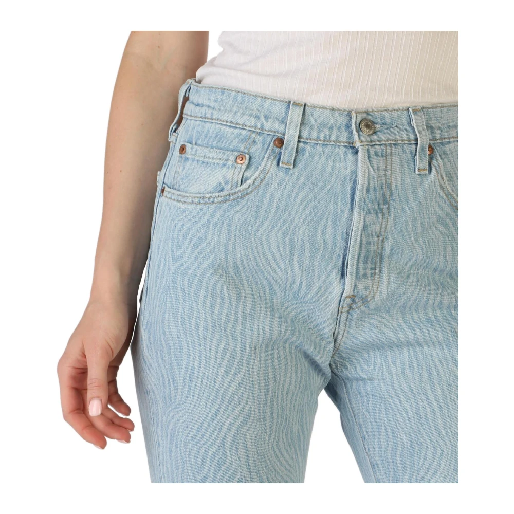 Levi's Levis Womens Wedgie Straight Jeans Lichte Wassing Blue Dames