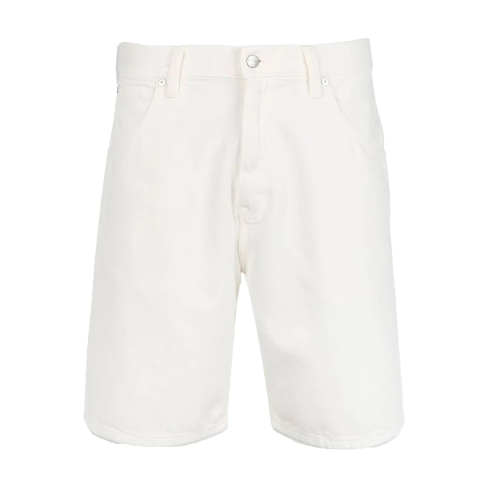 Edwin Denim Shorts med Bältesögla White, Herr